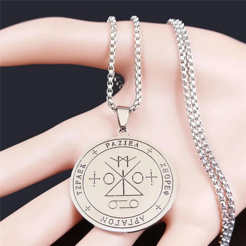 Amazon.com: TUHYNTJTS Seal Of Angel Raziel Stainless Steel